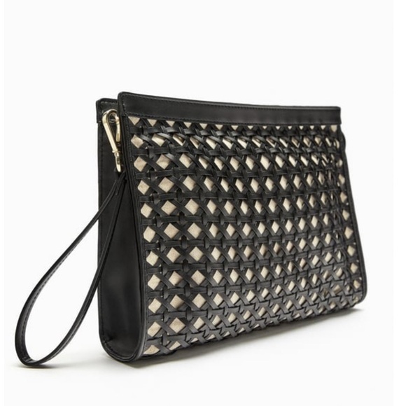ZARA WOVEN CLUTCH BAG - Picture 4 of 6
